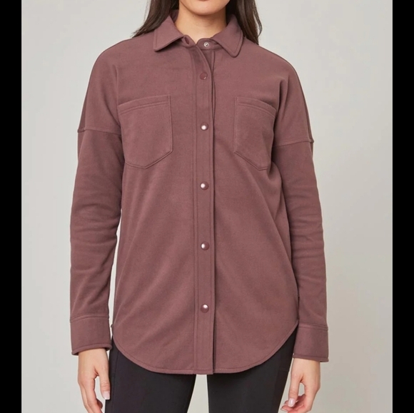 Mondetta Tops - Mondetta Women’s Knit Oversized Button-Up Shirt